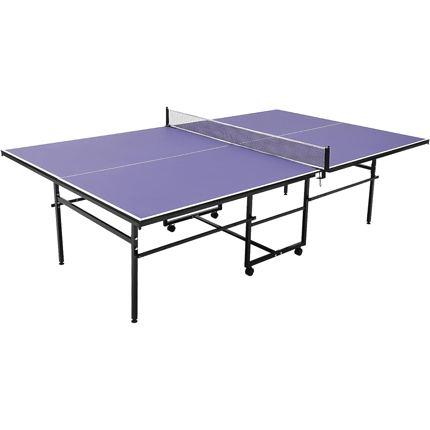 Badminton Single - 8 ft Portable Ping Pong Table，Professional