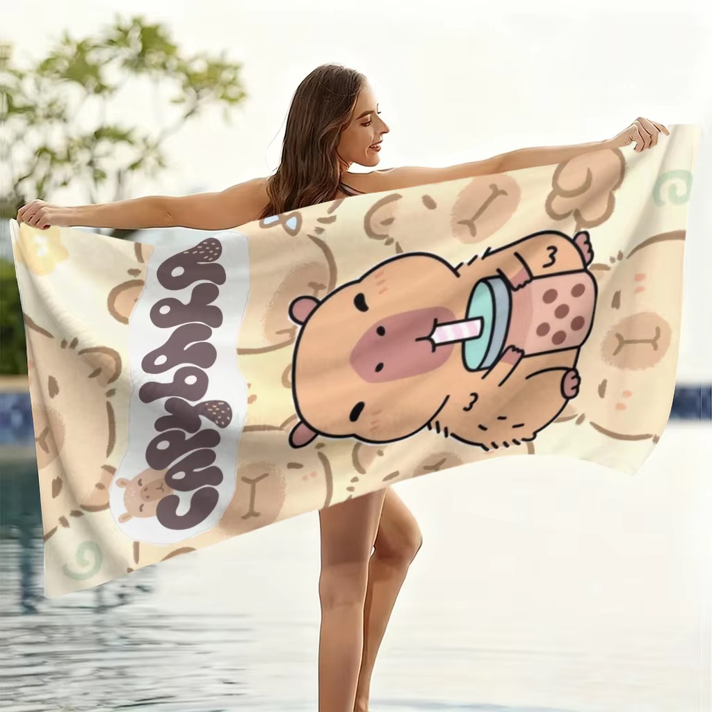 Quick-Drying Capybara Cartoon  - Towel Small Sport 评论和价格