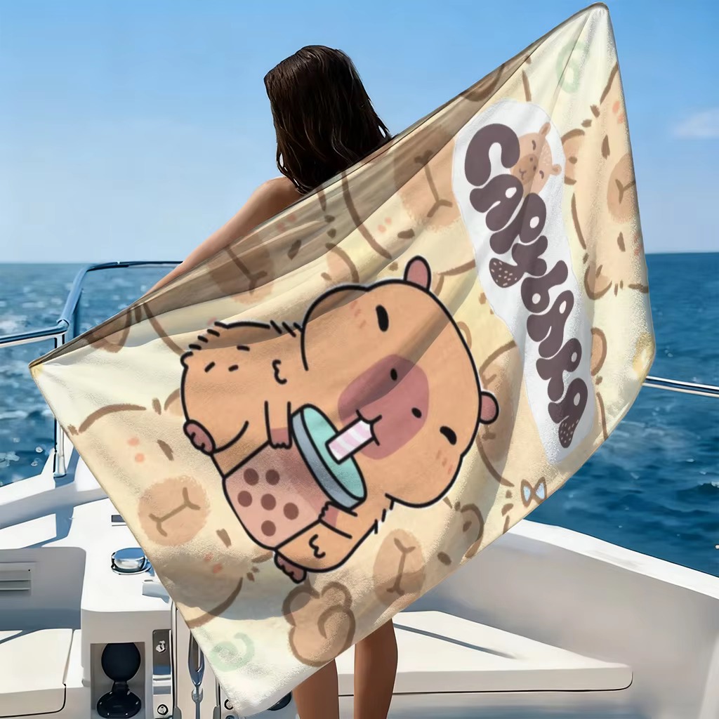 Quick-Drying Capybara Cartoon  - Towel Small Sport 评论和价格