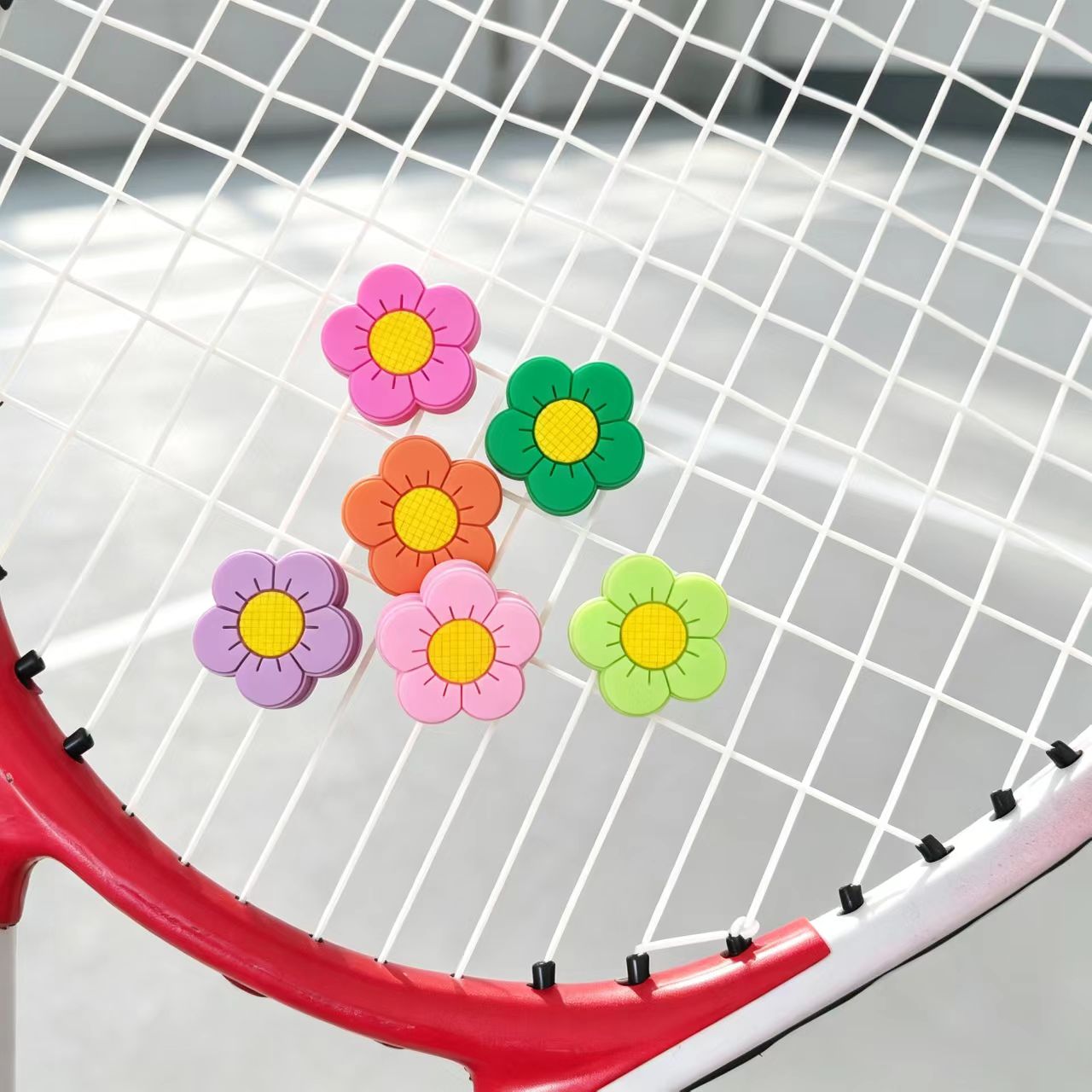 Flower Tennis Vibration Dampen - Racket Vibration Dampener 评论和价格