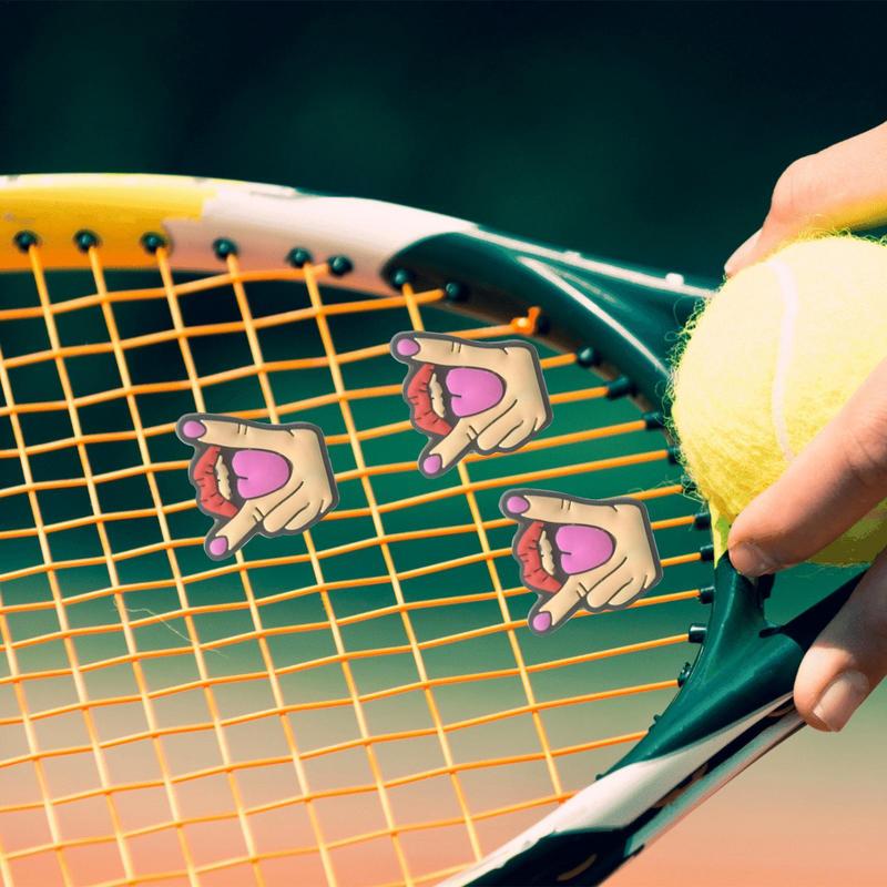 2Pcs Cartoon Tennis Racket Sho - Racket Vibration Dampener 评论和价格