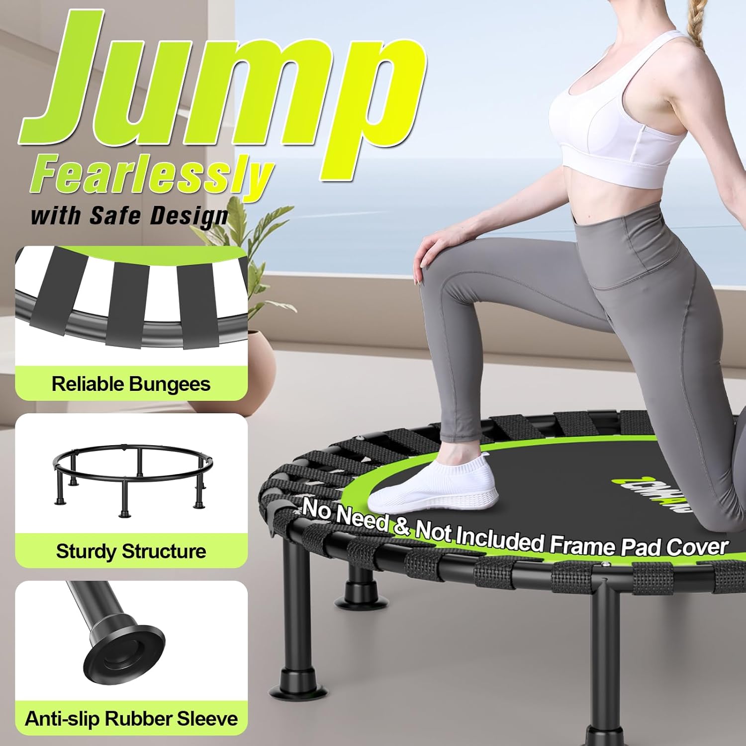 Foldable Mini Rebounder Trampo - Training Net Mini 评论和价格