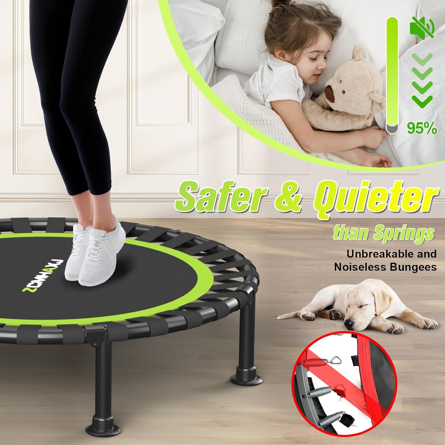 Foldable Mini Rebounder Trampo - Training Net Mini 评论和价格